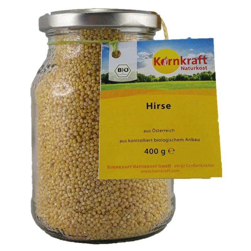Kornkraft Hirse 400 g Pfandglas - Produktbild