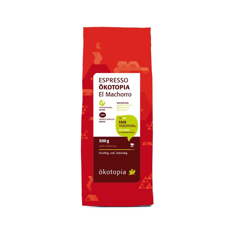 Ökotopia  Ökotopia Espresso kbA  El Machorro 500g Bohne - Produktbild