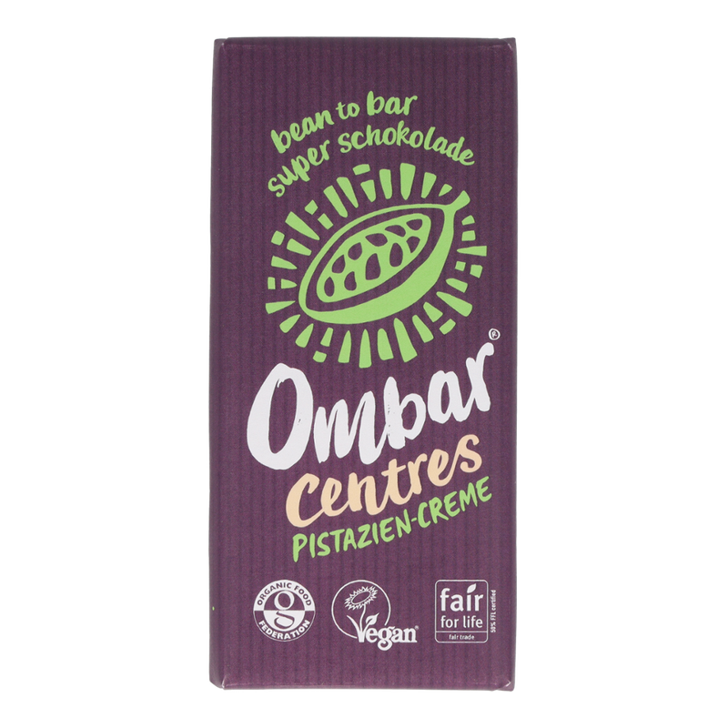 Ombar Ombar Centres Pistazie Bio Rohschokolade 70g - Produktbild