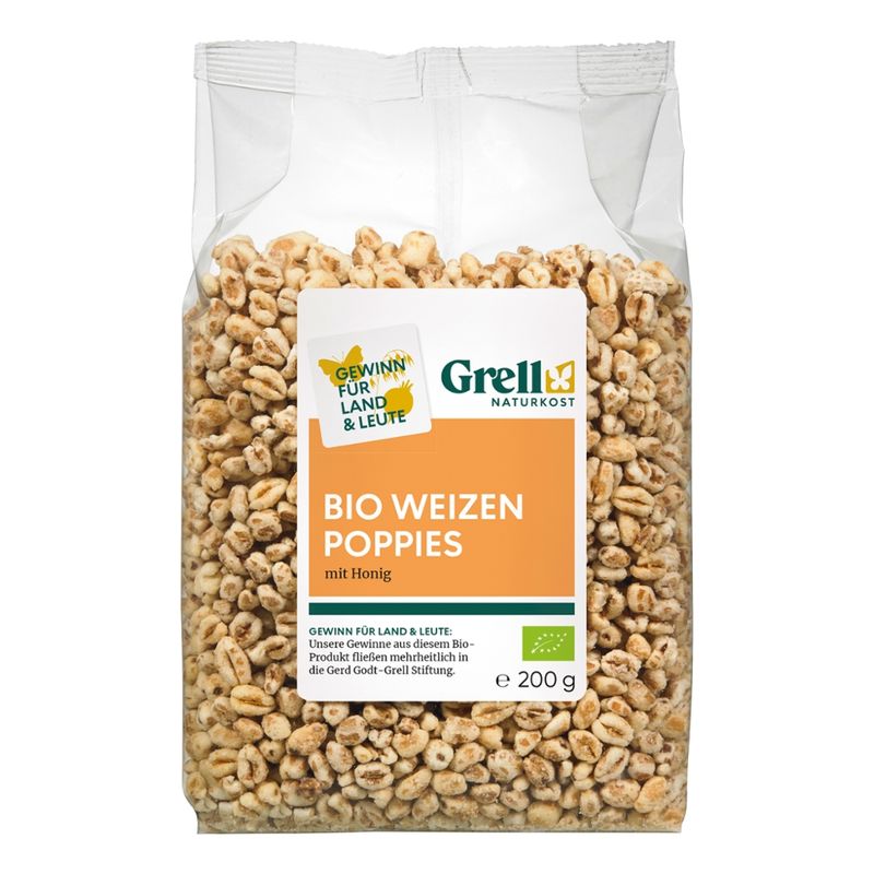 Grell Naturkost Weizen Poppies mit Honig - Produktbild