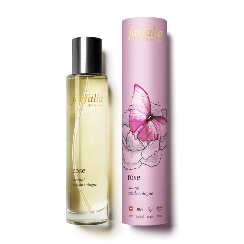 farfalla rose, natural eau de cologne, 50ml - Produktbild