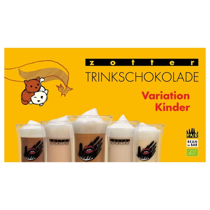 Zotter Schokolade Trinkschokolade – Variation Kinder - Produktbild