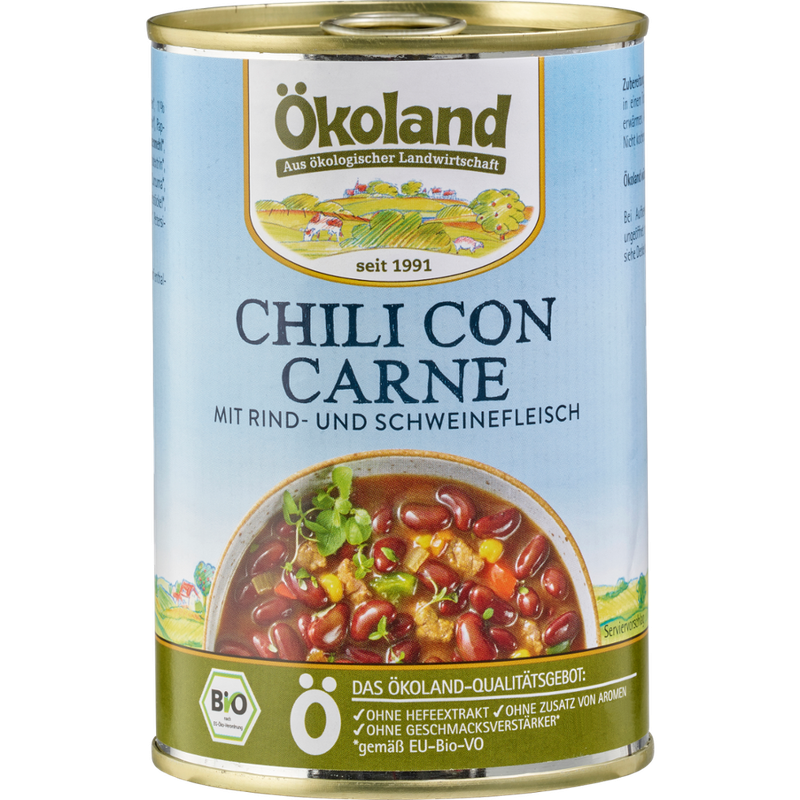ÖKOLAND Chili con Carne mit Rind- und Schweinefleisch - Produktbild