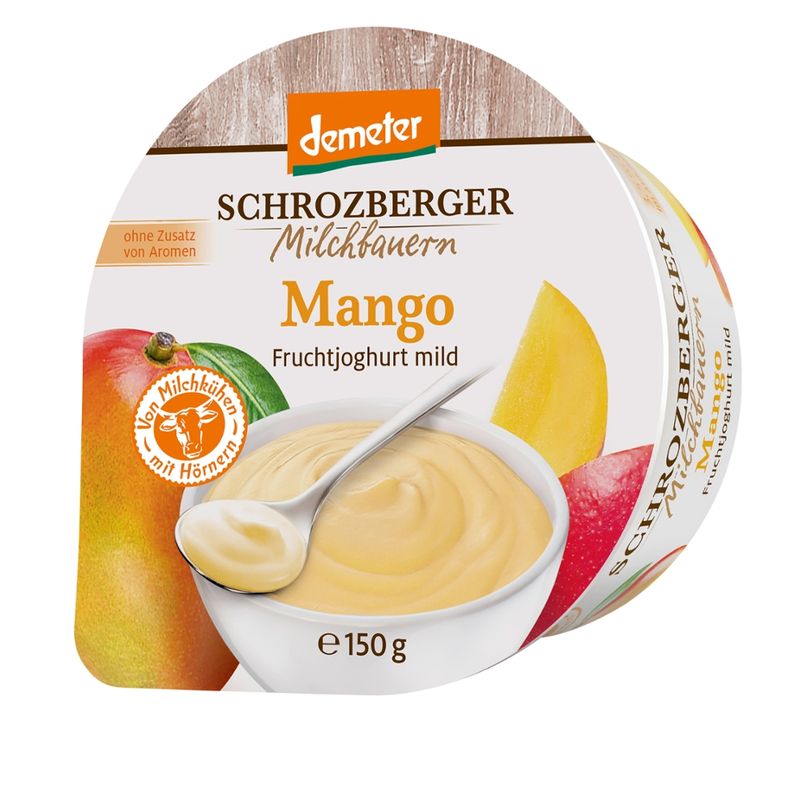 Schrozberger Milchbauern demeter Fruchtjoghurt mild Mango - Produktbild