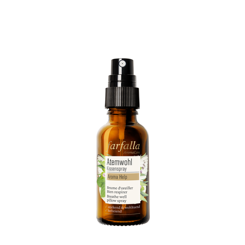 farfalla Atemwohl Kissenspray, Aroma Help, 30ml - Produktbild