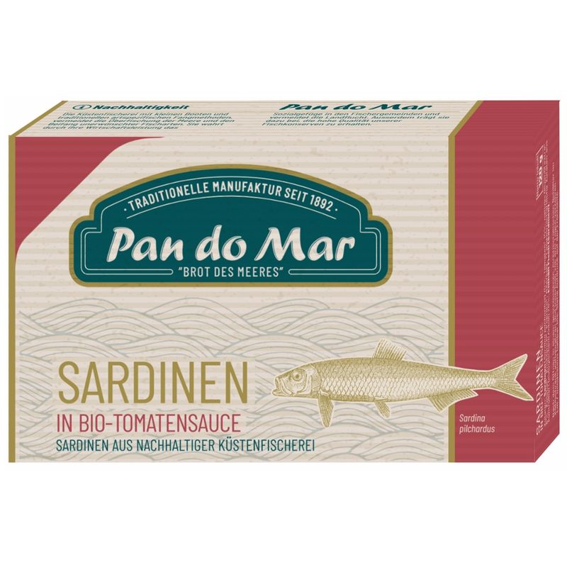 Pan do Mar Sardinen in Bio-Tomatensauce - Produktbild