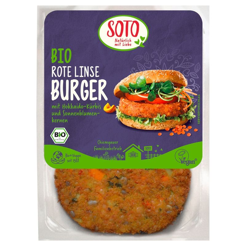 SOTO Bio Rote Linse Burger - Produktbild