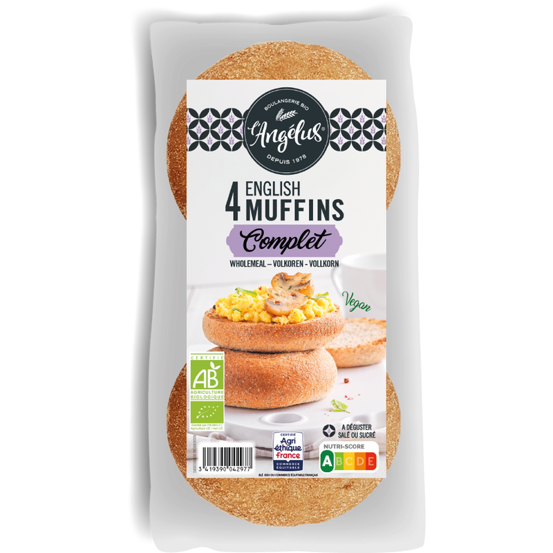 L'Angélus 4 x 60g Weizenvollkorn-brötchen unter dem Grill des Backofens zu toasten - Produktbild