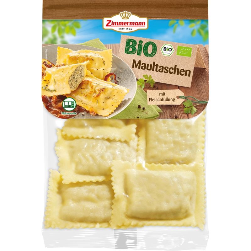 Zimmermann Frische Bio Maultaschen mit Fleischfüllung - Produktbild