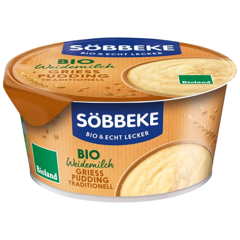 Söbbeke Bio Weidemilch Grießpudding Traditionell - Produktbild