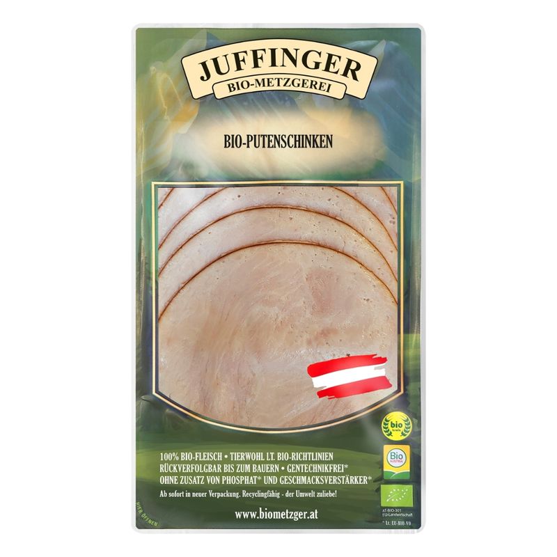 Juffinger Bio-Metzgerei BIO-Putenschinken (geräuchert) - Produktbild