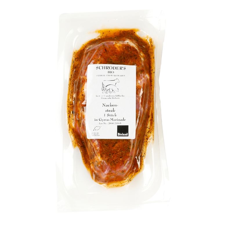 Schröder's Bio Fleisch- und Wurstwaren Nackensteak Gyros 180 g - Produktbild