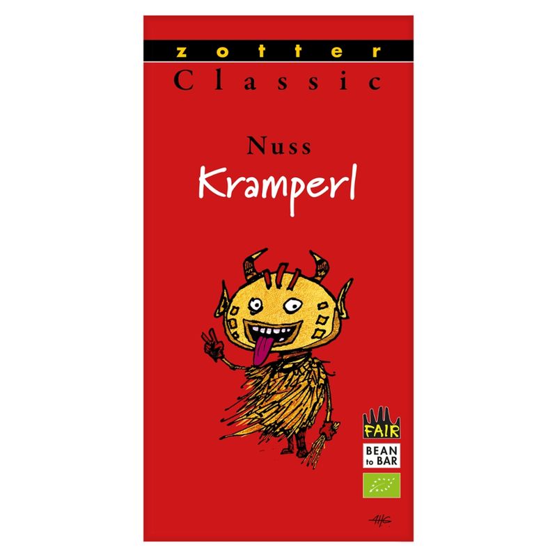 Zotter Schokolade Classic Nusskramperl - Haselnuss Kuss - Produktbild