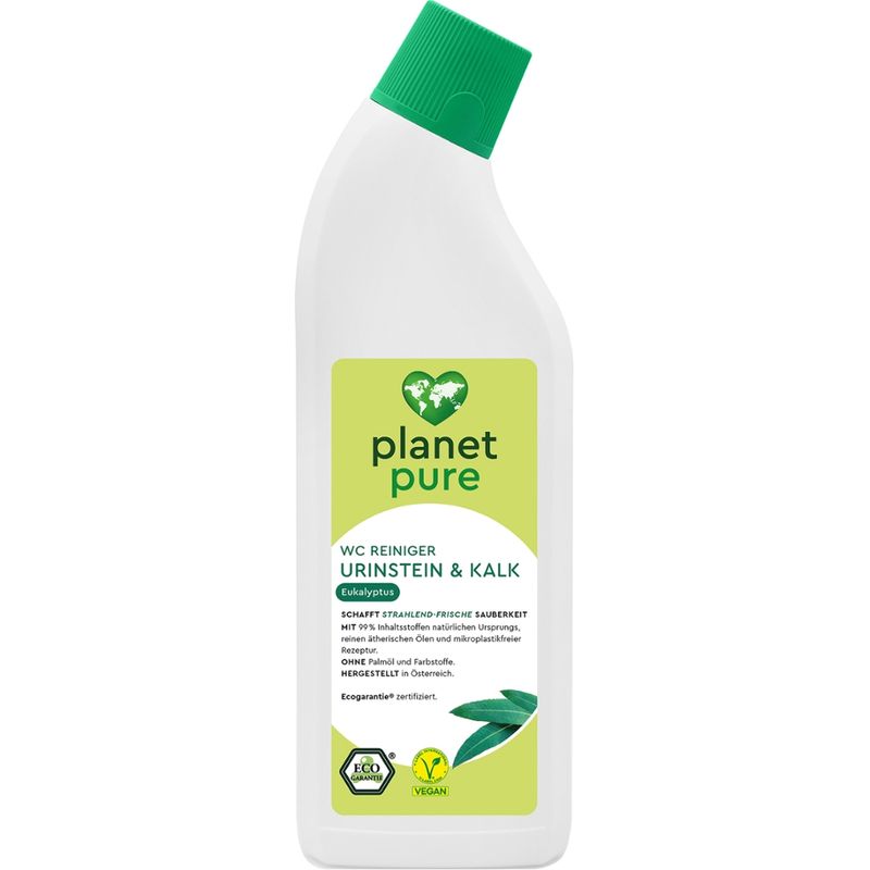 Planet Pure WC Reiniger Urinstrein & Kalk Eukalyptus 750ml - Produktbild