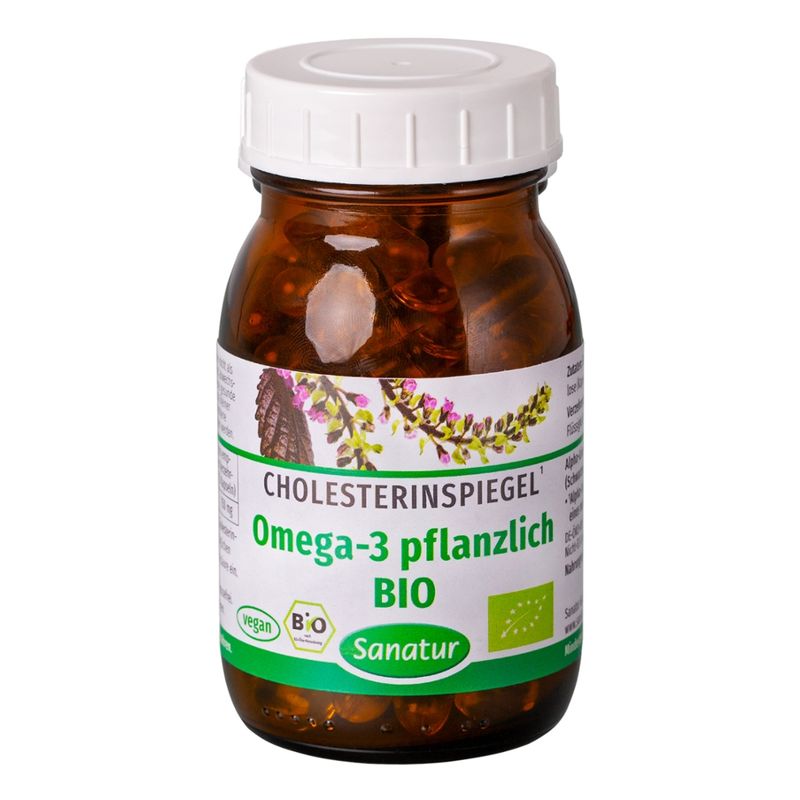 Sanatur Omega-3 pflanzlich Bio, 90 Kapseln - Produktbild