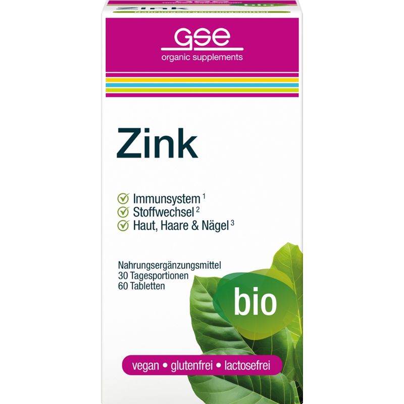 GSE  Zink Compact (Bio), 60 Tabletten à 500 mg - Produktbild