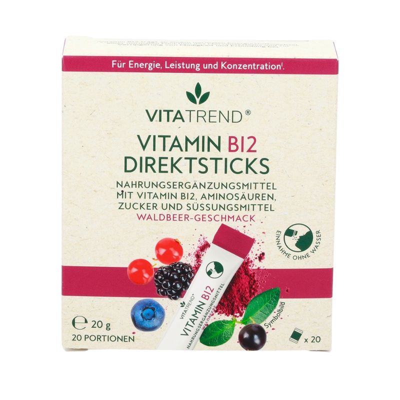 vitatrend Vitamin B12 Direktsticks, 20 Sticks - Produktbild