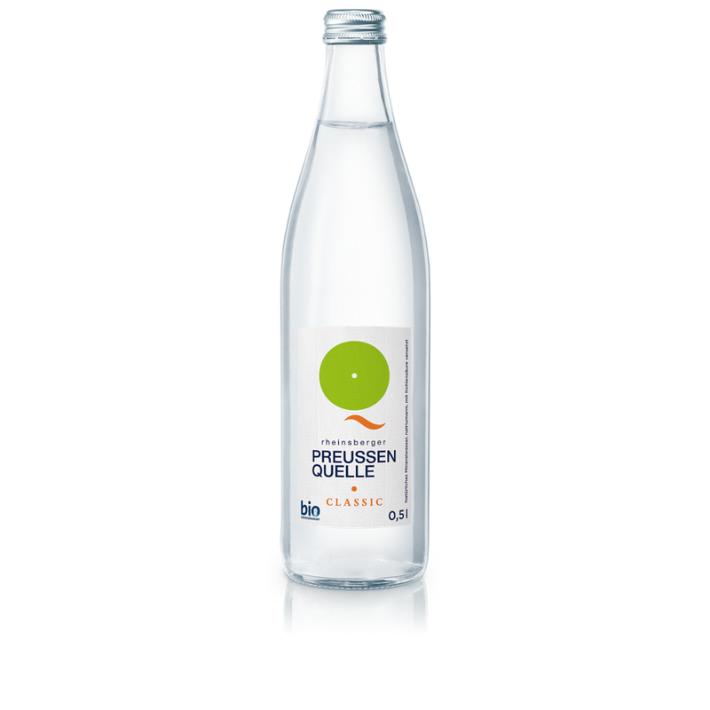 Rheinsberger PreussenQuelle bleibt natürlich - Bio Mineralwasser classic, 0,5 l - Produktbild