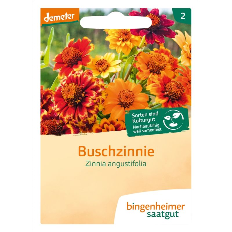 Bingenheimer Saatgut Buschzinnie - Blumen (Saatgut) - Produktbild