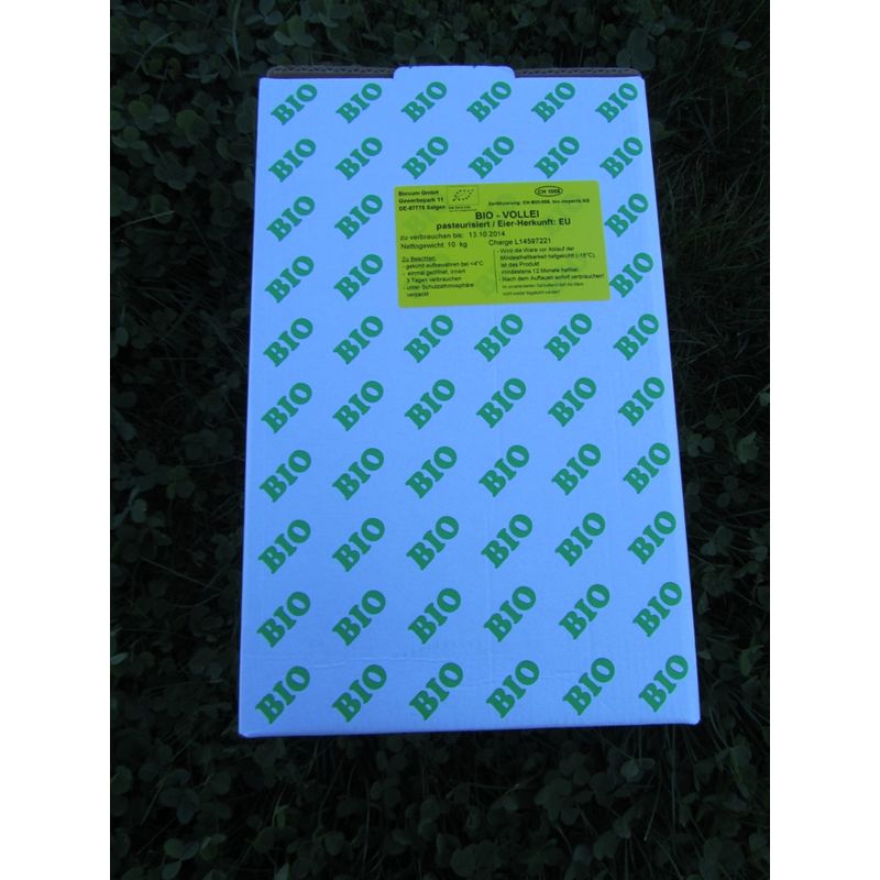 Biovum / Eggerhof Bio Rührei-Mix 10 kg Bag-in-Box - Produktbild