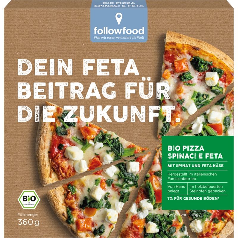 followfood Pizza Spinaci e Feta Bio - Produktbild
