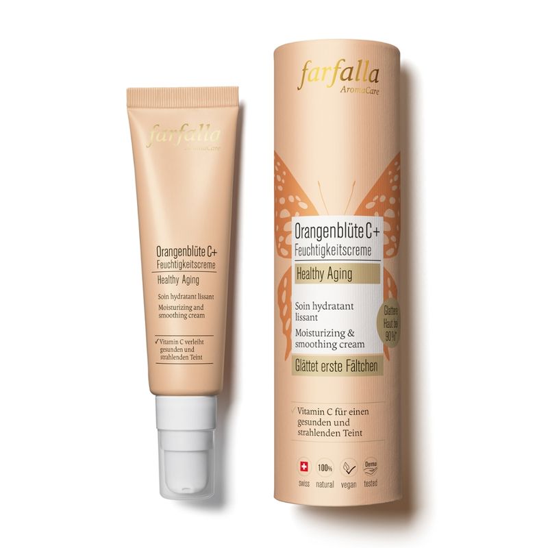 farfalla Orangenblüte C+ Feuchtigkeitscreme, Healthy Aging, 30ml - Produktbild