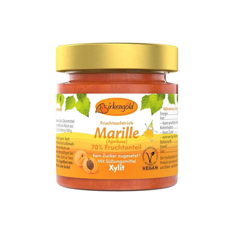 Birkengold Birkengold Fruchtaufstrich Marille / Aprikose - Produktbild