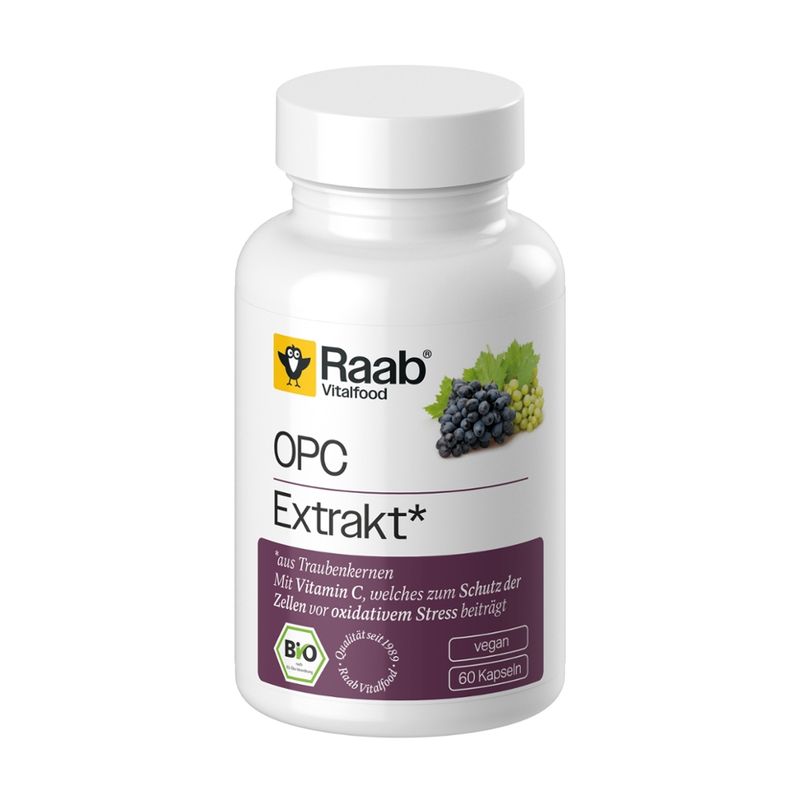 Raab Vitalfood BIO OPC Extrakt 60 Kapseln à 450 mg - Produktbild