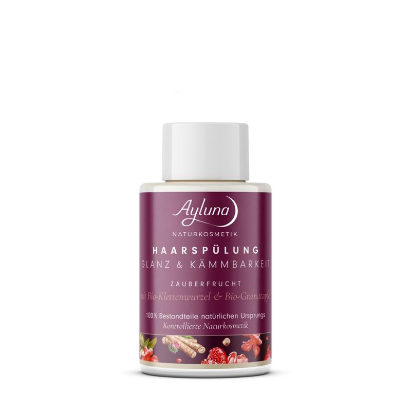 Ayluna Haarspülung Glanz & Kämmbarkeit Zauberfrucht mit Bio-Klettenwurzel und Bio-Granatapfel - Produktbild
