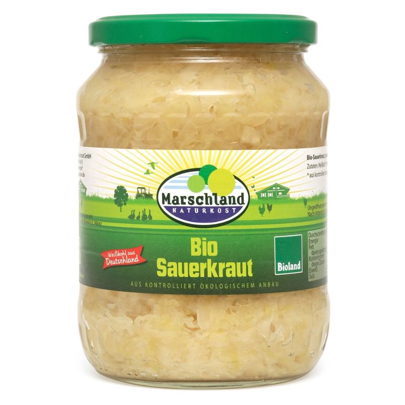Marschland  Bioland Bio-Sauerkraut 720 ml Gl. MARSCHLAND - Produktbild
