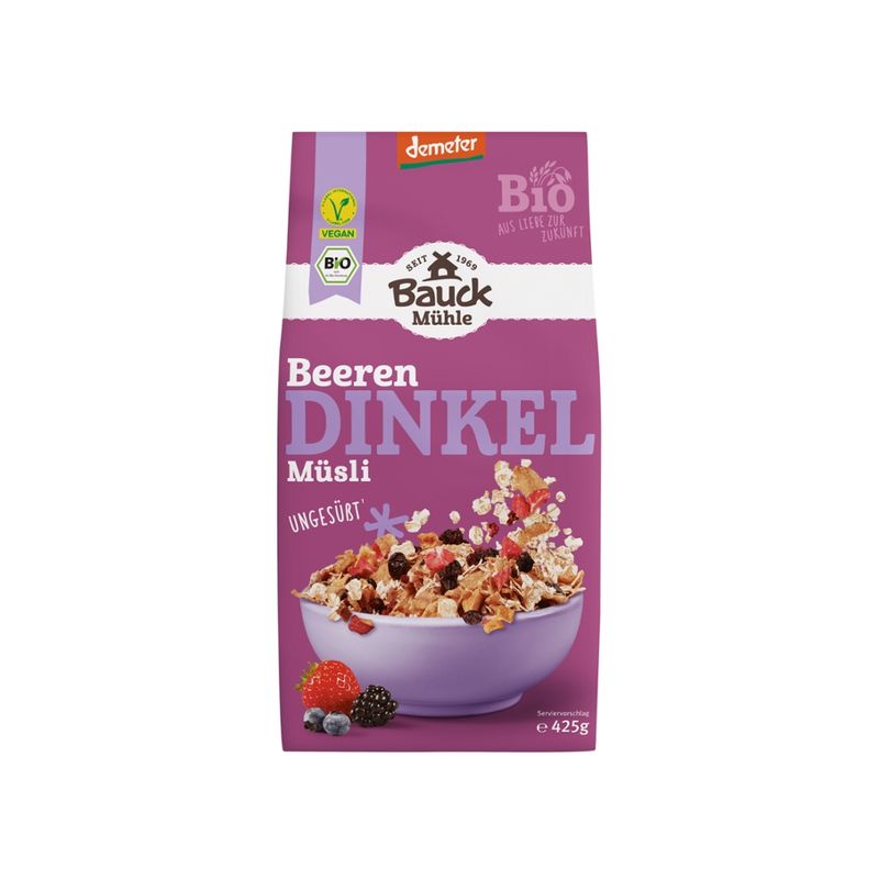 Bauck Mühle Dinkel Müsli Beeren Demeter - Produktbild