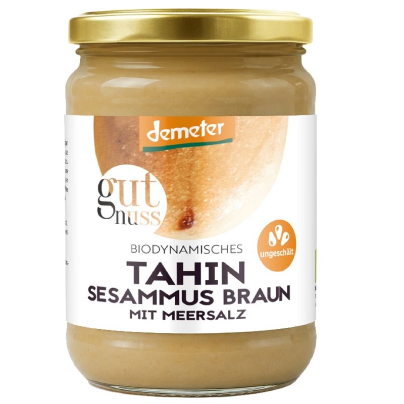 gutnuss Tahin - Sesammus braun mit meersalz 500g - Produktbild