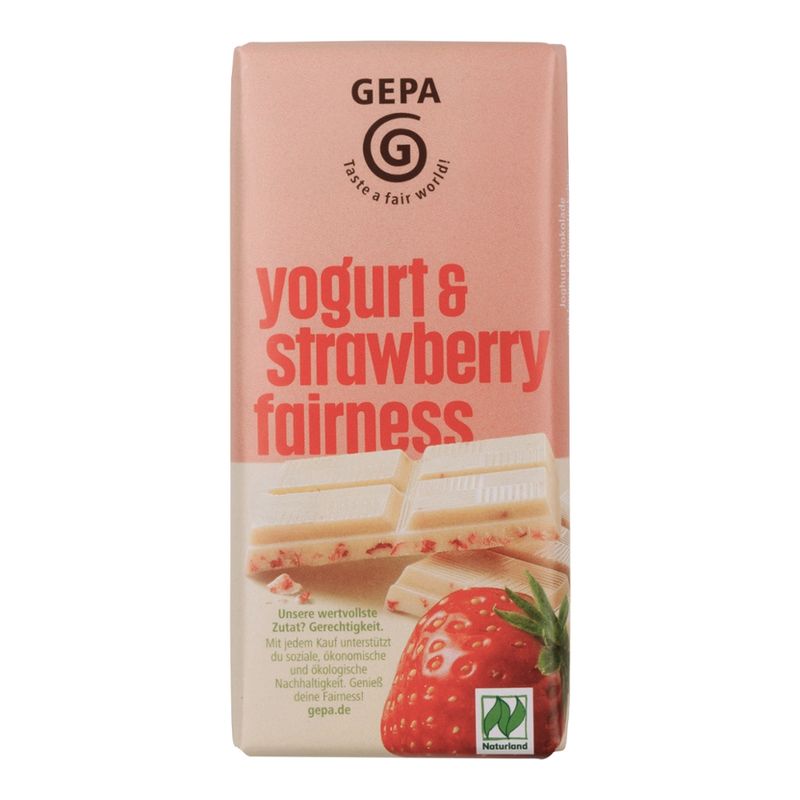 GEPA - The Fair Trade Company Bio yogurt & strawberry fairness - Produktbild
