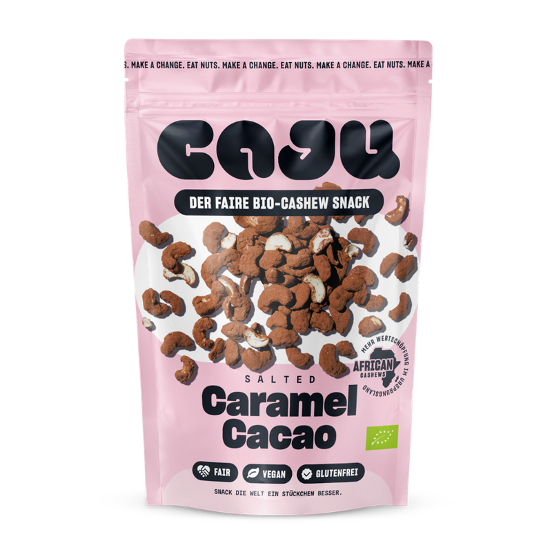 caju caju Bio Cashew Snack Caramel Cacao 140g - Produktbild