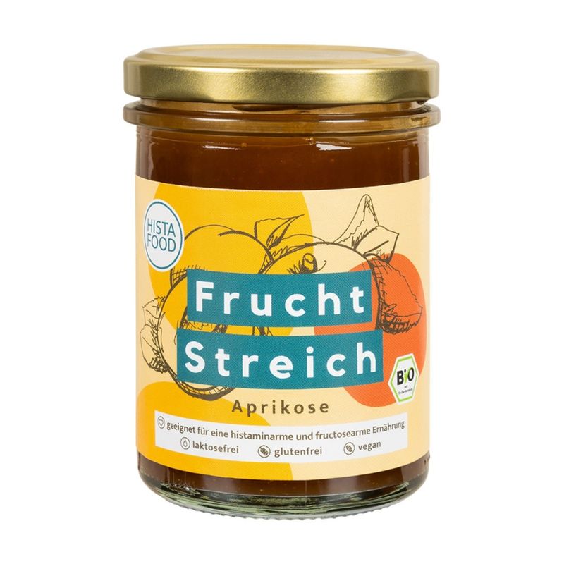 HistaFood Bio FruchtStreich Aprikose - Perfekt für ein süßes Frühstück, geeignet für eine histaminarme Ernährung - Produktbild