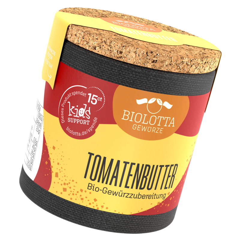 Biolotta Biolotta Korkdose Tomatenbutter Bio-Gewürzzubereitung - Produktbild