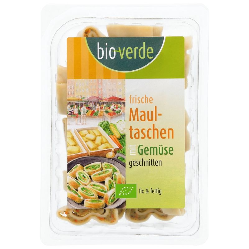 bio-verde Schwäbische Maultaschen mit Gemüse-Füllung geschnitten 250 g - Produktbild