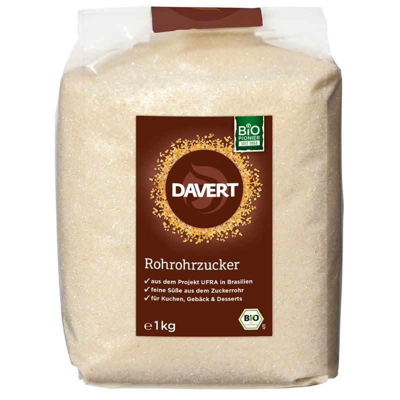 Davert Rohrohrzucker UFRA 1kg - Produktbild