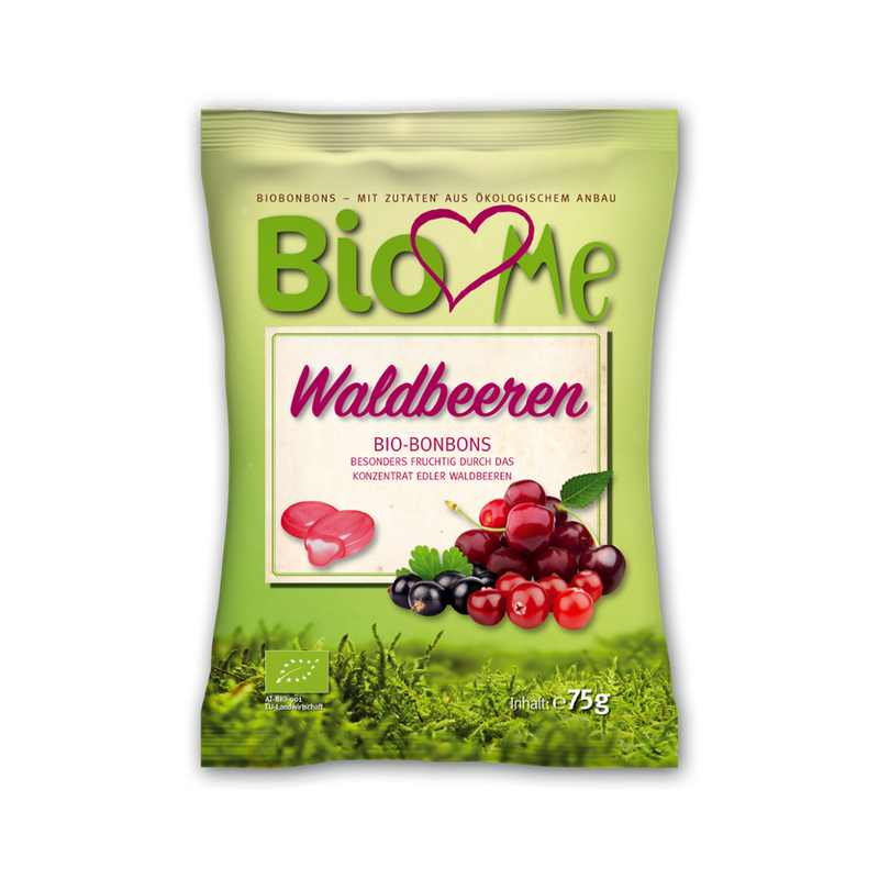 BIO loves Me Gefüllte BioBonbons mit Waldbeere-Geschmack - Produktbild