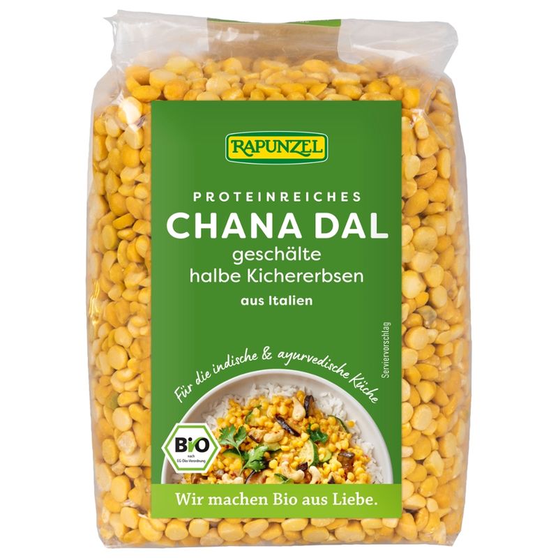 Rapunzel Chana Dal, Kichererbsen halb, geschält - Produktbild