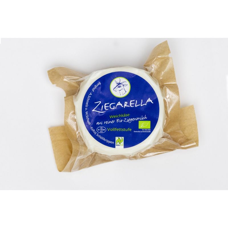 Berghof Ziegarella Halbfester Käse aus reiner Ziegenmilch, zu Verwenden wie Mozzarella - Produktbild