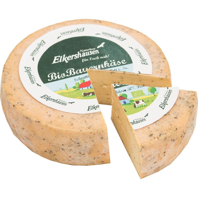 Naturkost Elkershausen BioBauernkäse Knoblauch Basilikum - Produktbild