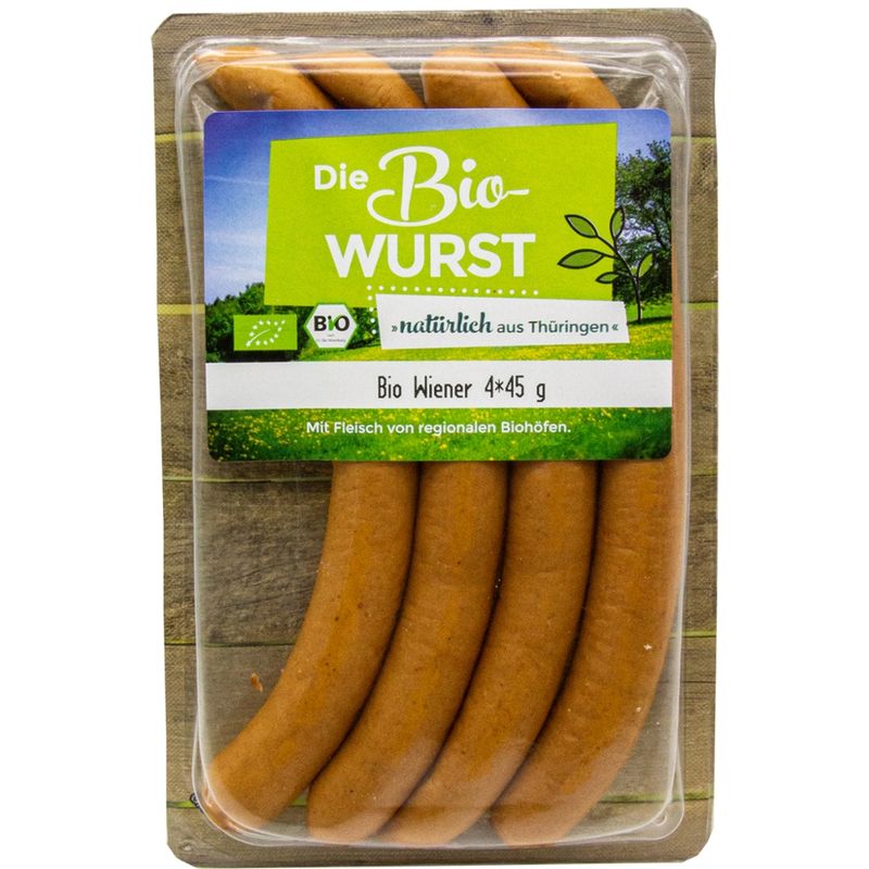 Die Bio-Wurst Bio Wiener 4x45g - Produktbild