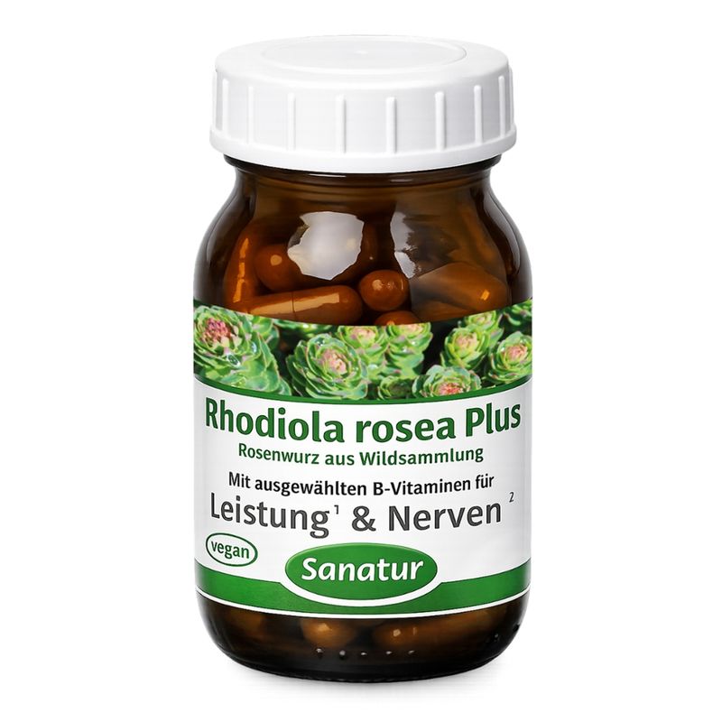 Sanatur Rhodiola rosea Plus, 180 Kapseln - Produktbild