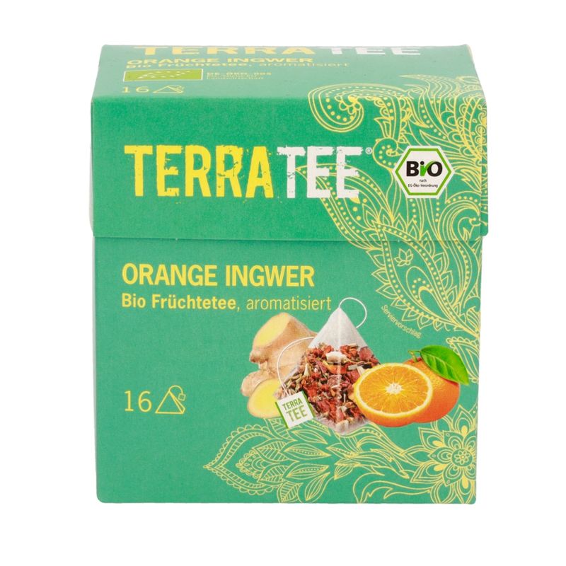 TERRATEE® Terra Tee Bio Früchtetee Orange Ingwer - Produktbild
