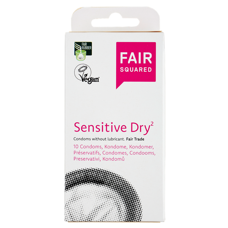 FAIR SQUARED FAIR SQUARED Sensitive Dry Kondome 10 Stück - Fair und Vegan - Produktbild