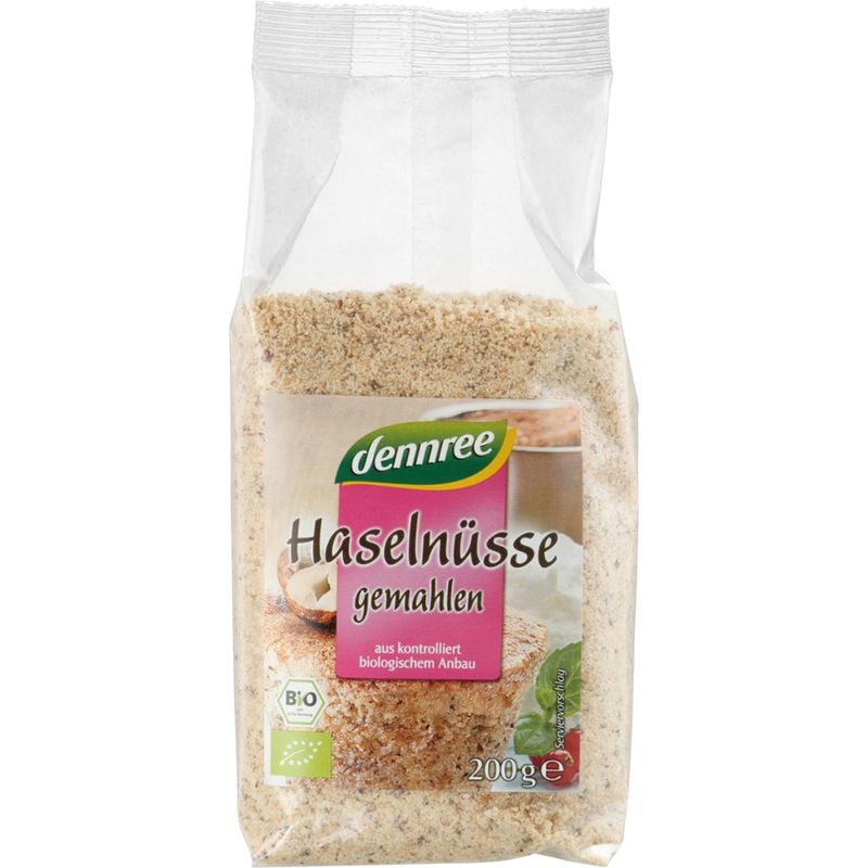 dennree Haselnüsse, geröstet, gemahlen - Produktbild