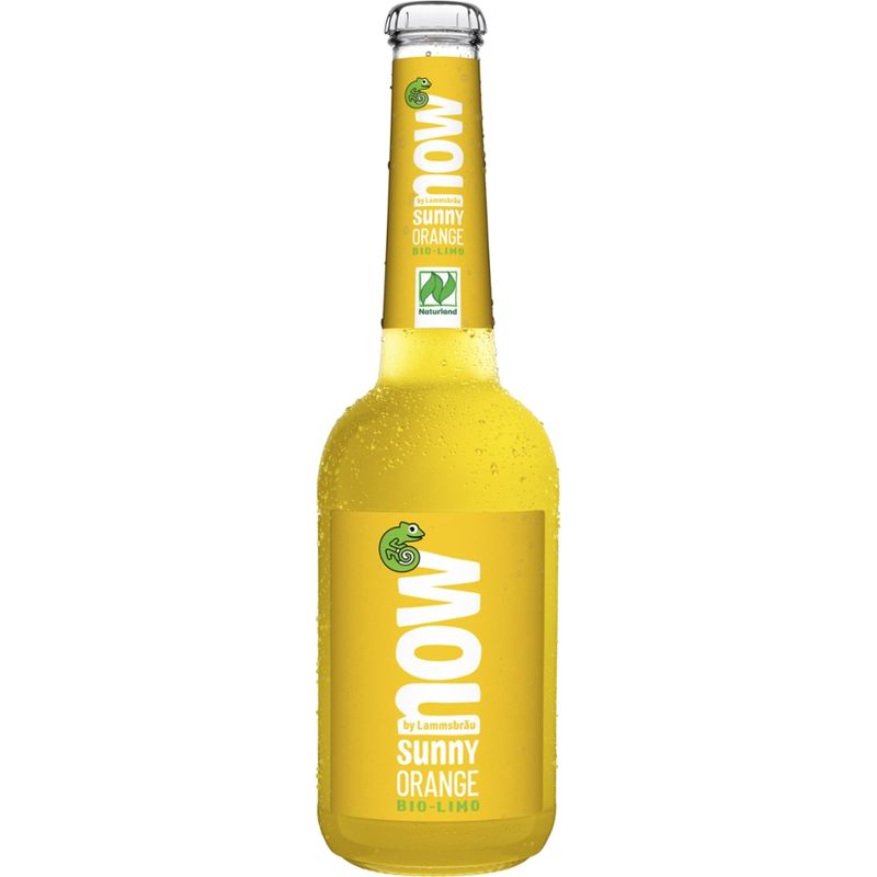 now now Bio Limo Sunny Orange 0,33l - Produktbild