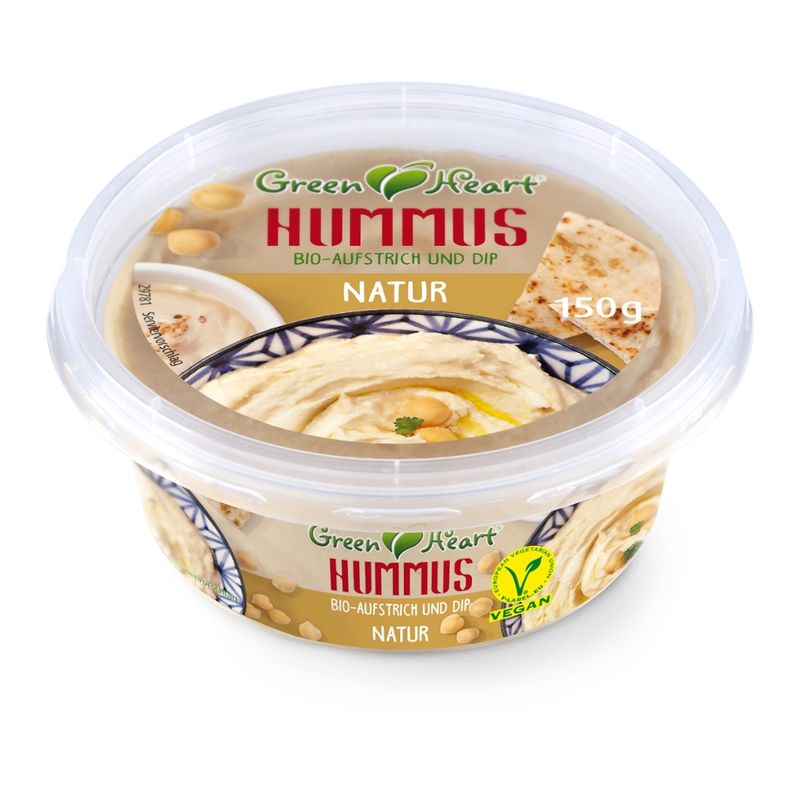 Green Heart Bio Hummus Natur, vegan - Produktbild
