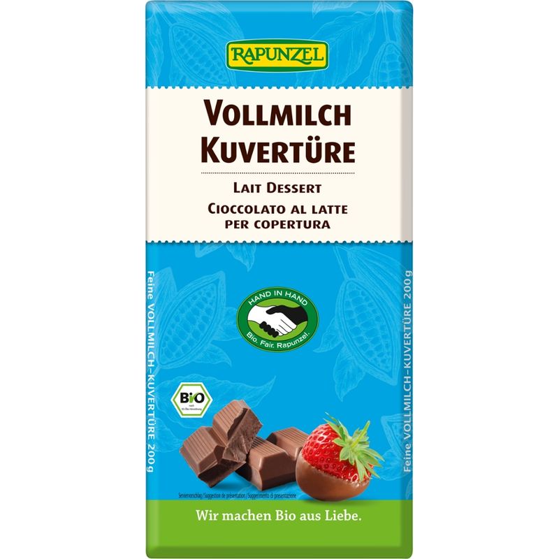 Rapunzel Vollmilch Kuvertüre HIH - Produktbild